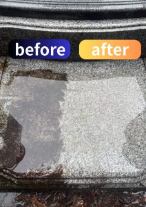 墓石洗浄before＆after