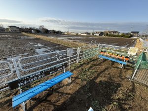 地域貢献　ベンチ設置