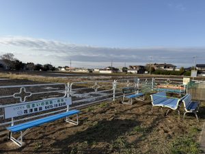 地域貢献　ベンチ設置